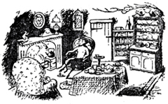 Иллюстрация к книге — Лев, Колдунья и Платяной шкаф [Lion-Witch-and-Wardrobe-04.jpg]