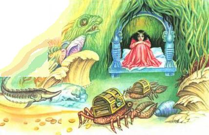 Иллюстрация к книге — Белоснежка в Подводном царстве [p040_41.jpg]