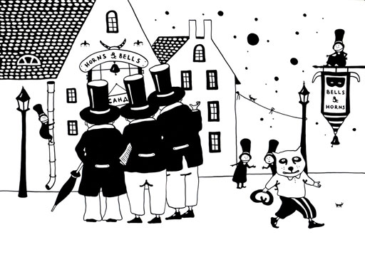 Иллюстрация к книге — Трое из Блумсбери, не считая кота и кренделя [i_010.jpg]