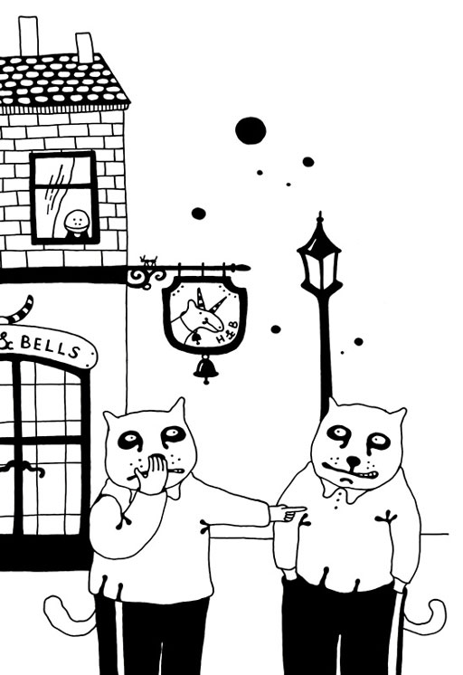 Иллюстрация к книге — Трое из Блумсбери, не считая кота и кренделя [i_029.jpg]