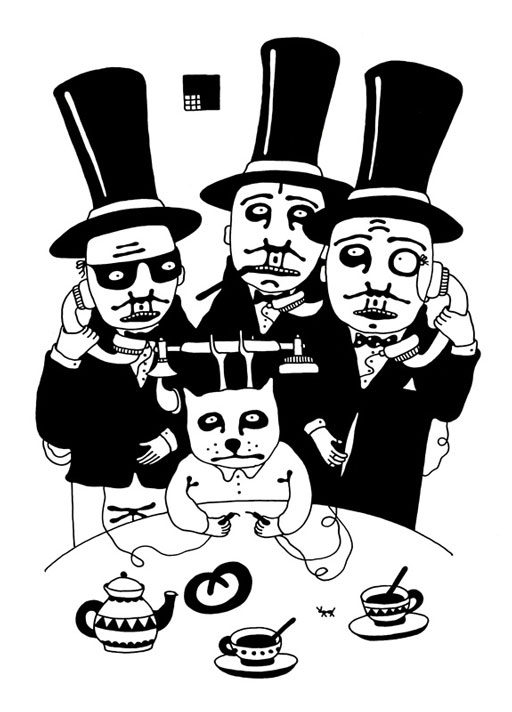 Иллюстрация к книге — Трое из Блумсбери, не считая кота и кренделя [i_044.jpg]