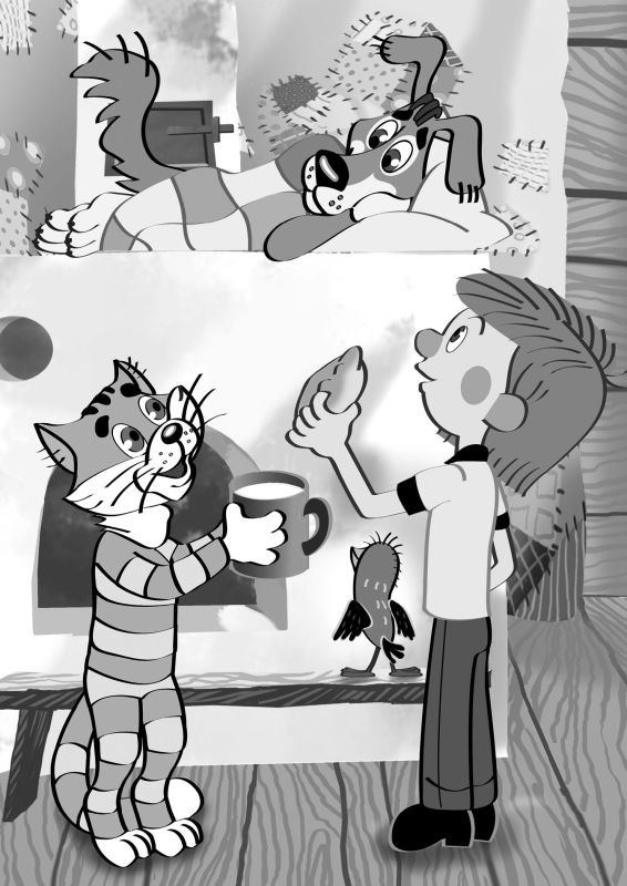 Иллюстрация к книге — Самые новые истории о Простоквашино [i_086.jpg]