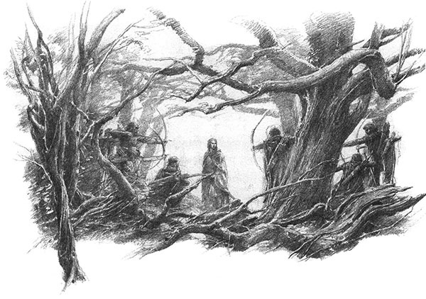 Иллюстрация к книге — Дети Хурина [alan_lee_thechildrenofhurin_bw_08_lite.jpg]