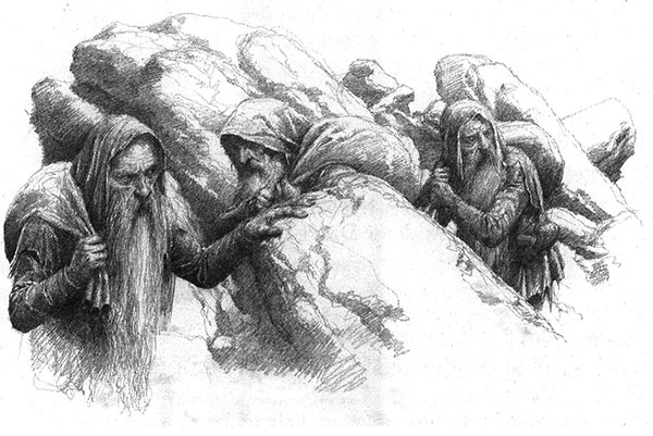Иллюстрация к книге — Дети Хурина [alan_lee_thechildrenofhurin_bw_10_lite.jpg]