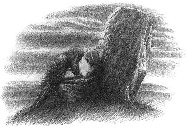 Иллюстрация к книге — Дети Хурина [alan_lee_thechildrenofhurin_bw_25_lite.jpg]