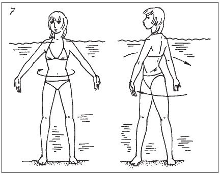 Иллюстрация к книге — Невидимая гимнастика для тех, кто следит за своей фигурой. Гимнастика в офисе, лифте, на пляже, по дороге на работу [i_062.jpg]