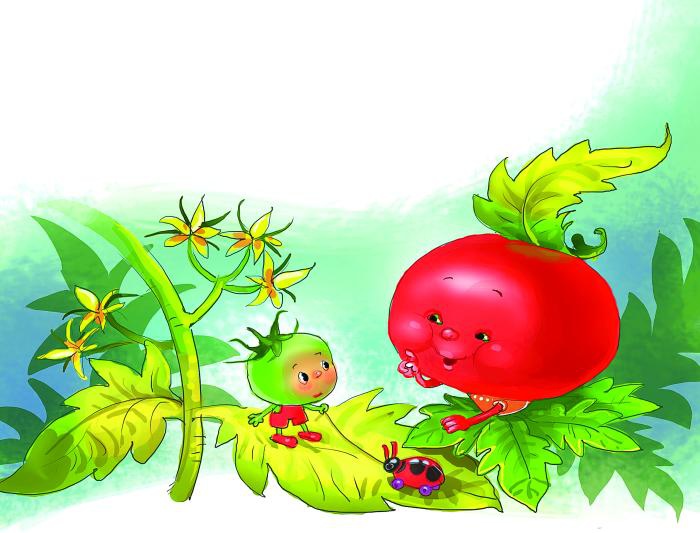 Иллюстрация к книге — Про Огуречика и Помидорика [_028.jpg]