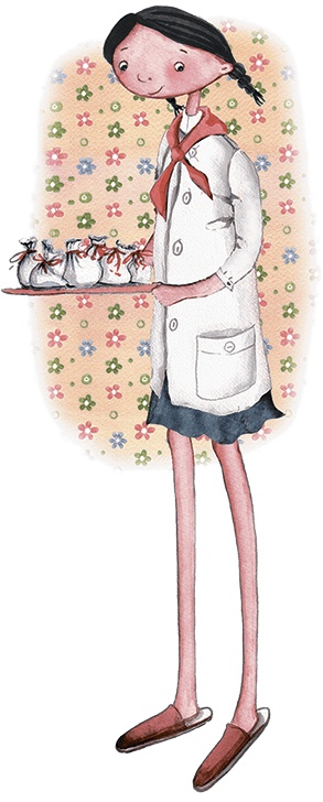 Иллюстрация к книге — Большая маленькая девочка. История седьмая. Грустный радостный праздник [i_044.jpg]