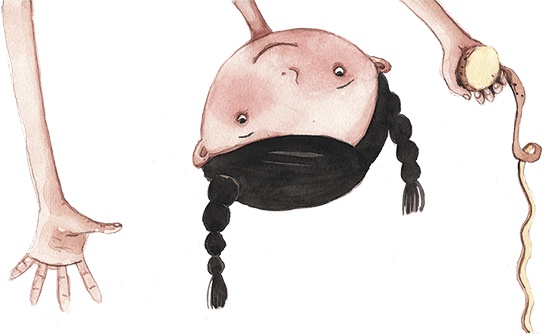 Иллюстрация к книге — Большая маленькая девочка. История восьмая. Дело о клетчатой сумке [i_001.jpg]