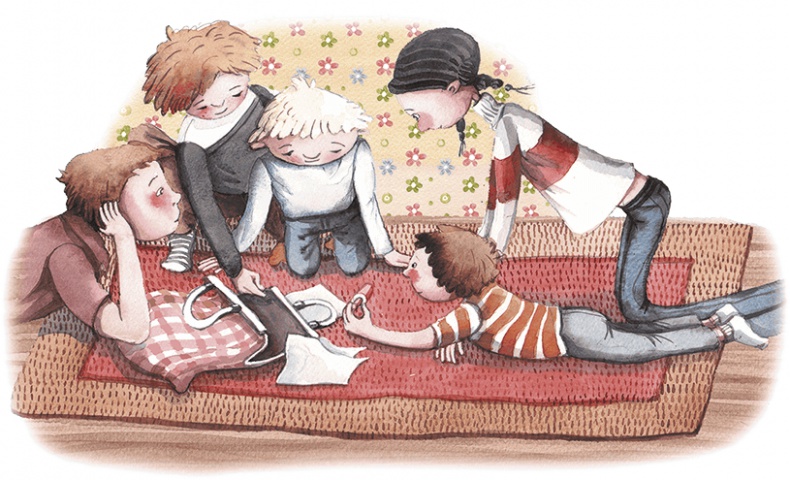 Иллюстрация к книге — Большая маленькая девочка. История восьмая. Дело о клетчатой сумке [i_011.jpg]