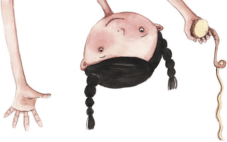 Иллюстрация к книге — Большая маленькая девочка. История третья. Вышел зайчик погулять [i_002.jpg]