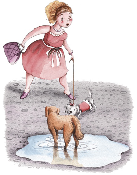 Иллюстрация к книге — Большая маленькая девочка. История третья. Вышел зайчик погулять [i_003.jpg]