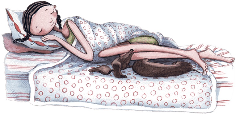 Иллюстрация к книге — Большая маленькая девочка. История третья. Вышел зайчик погулять [i_016.jpg]