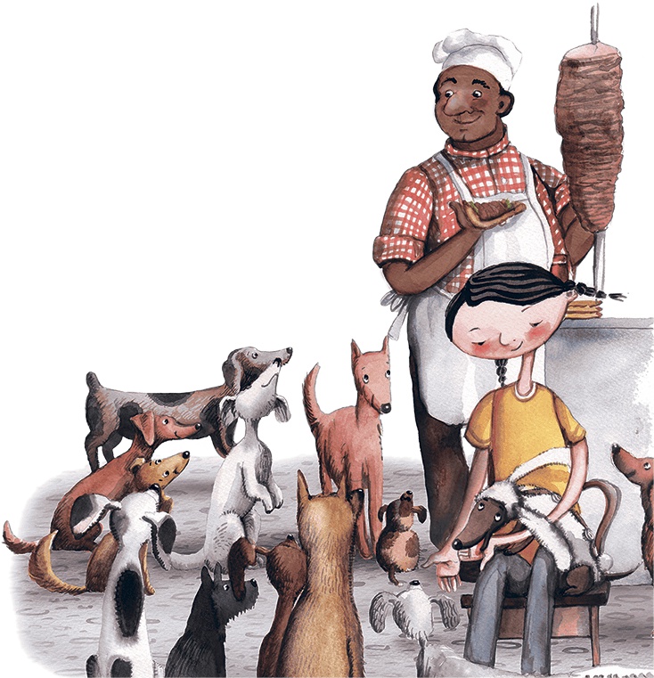 Иллюстрация к книге — Большая маленькая девочка. История третья. Вышел зайчик погулять [i_035.jpg]