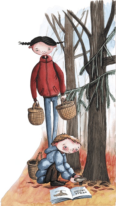 Иллюстрация к книге — Большая маленькая девочка. История пятая. Сто один способ заблудиться в лесу [i_011.jpg]