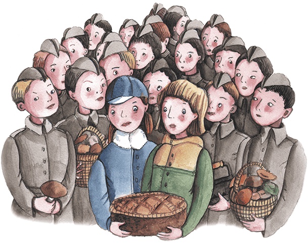 Иллюстрация к книге — Большая маленькая девочка. История пятая. Сто один способ заблудиться в лесу [i_044.jpg]