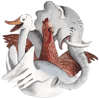 Иллюстрация к книге — Большая маленькая девочка. История пятая. Сто один способ заблудиться в лесу [i_045.jpg]