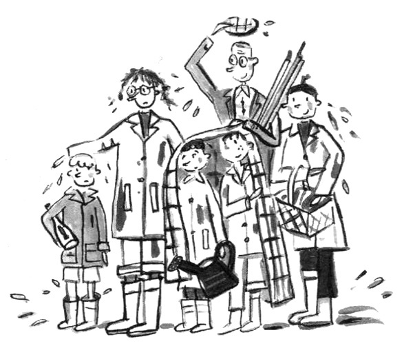 Иллюстрация к книге — Суп из золотых рыбок. Приключения семейки из Шербура [i_002.jpg]