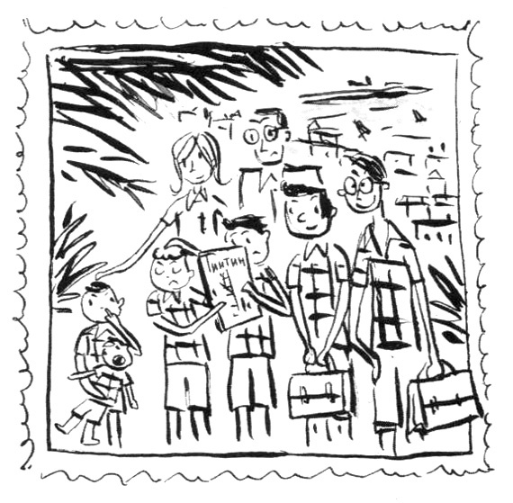 Иллюстрация к книге — Суп из золотых рыбок. Приключения семейки из Шербура [i_004.jpg]