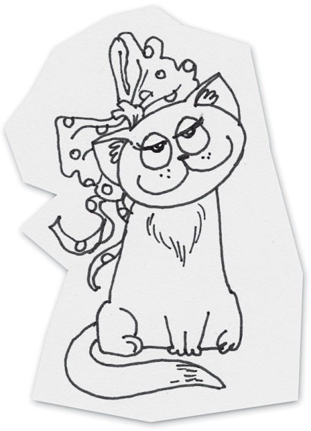 Иллюстрация к книге — Тесты для вашего кота. Измерь IQ домашнего любимца и пойми его психотип [i_108.jpg]