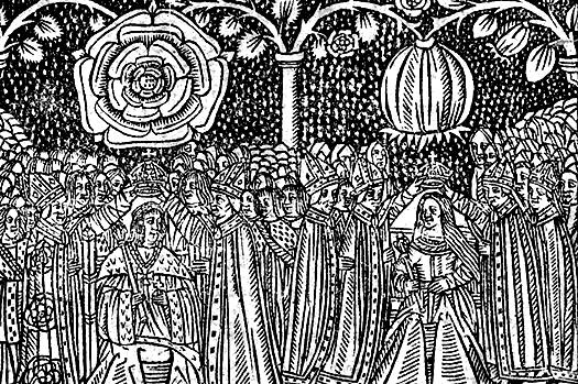 Иллюстрация к книге — Жены Генриха VIII [henry_viii_catherine_of_aragon_coronation_woodcut.jpg]