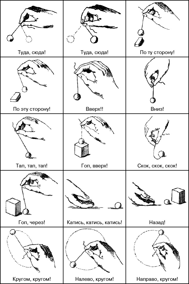 Иллюстрация к книге — Я хочу играть. Развивающие игры с платочком, зеркальцем, пирамидкой, кубиками, мячом... - со всем, что под рукой с рождения [_059.jpg]