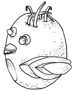 Иллюстрация к книге — Оригинальные украшения из овощей и фруктов [i_104.jpg]