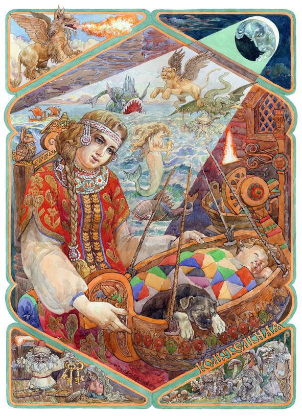 Иллюстрация к книге — Славянские боги, духи, герои былин. Иллюстрированная энциклопедия [i_025.jpg]