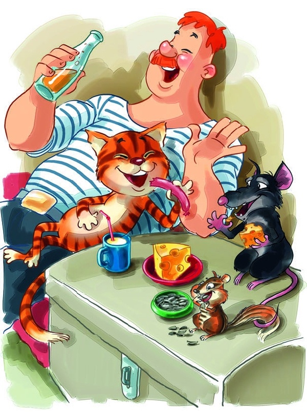 Иллюстрация к книге — Боцман, бурундук, кот и крыса. Сказка для детей и всех остальных [i_040.jpg]