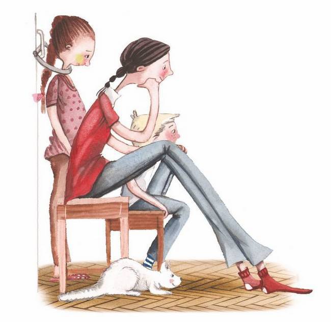 Иллюстрация к книге — Большая маленькая девочка. История десятая. Пушкин и компания [i_043.jpg]