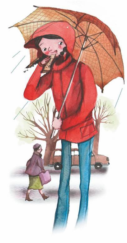 Иллюстрация к книге — Большая маленькая девочка. История одиннадцатая. Джинсы в горошек [i_010.jpg]