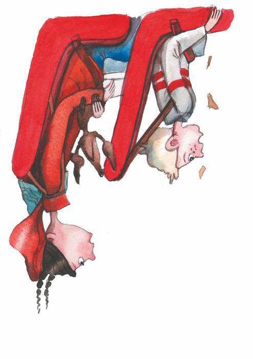 Иллюстрация к книге — Большая маленькая девочка. История одиннадцатая. Джинсы в горошек [i_020.jpg]