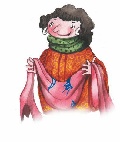 Иллюстрация к книге — Большая маленькая девочка. История одиннадцатая. Джинсы в горошек [i_035.jpg]