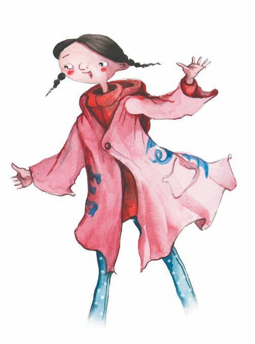 Иллюстрация к книге — Большая маленькая девочка. История одиннадцатая. Джинсы в горошек [i_036.jpg]