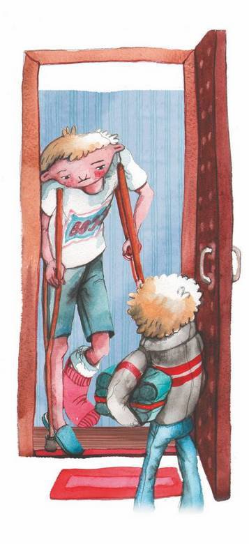 Иллюстрация к книге — Большая маленькая девочка. История одиннадцатая. Джинсы в горошек [i_040.jpg]