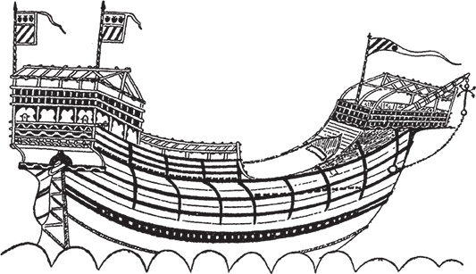Иллюстрация к книге — Парусные корабли. История мореплавания и кораблестроения с древних времен до XIX века [i_076.jpg]