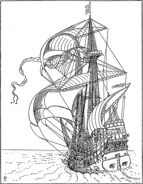 Иллюстрация к книге — Парусные корабли. История мореплавания и кораблестроения с древних времен до XIX века [i_087.jpg]