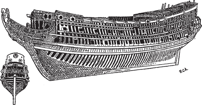 Иллюстрация к книге — Парусные корабли. История мореплавания и кораблестроения с древних времен до XIX века [i_094.jpg]