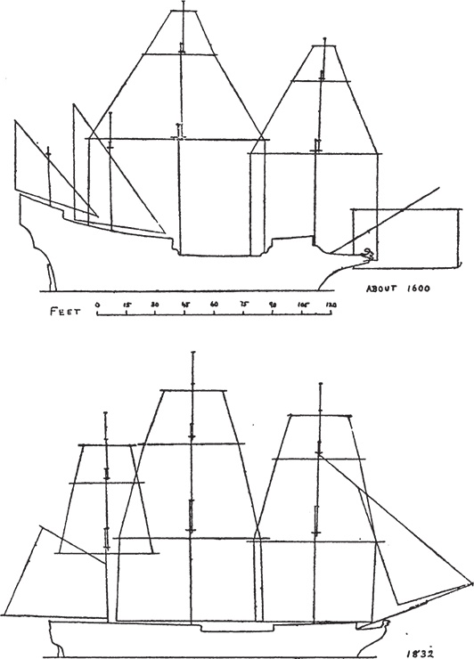 Иллюстрация к книге — Парусные корабли. История мореплавания и кораблестроения с древних времен до XIX века [i_123.jpg]