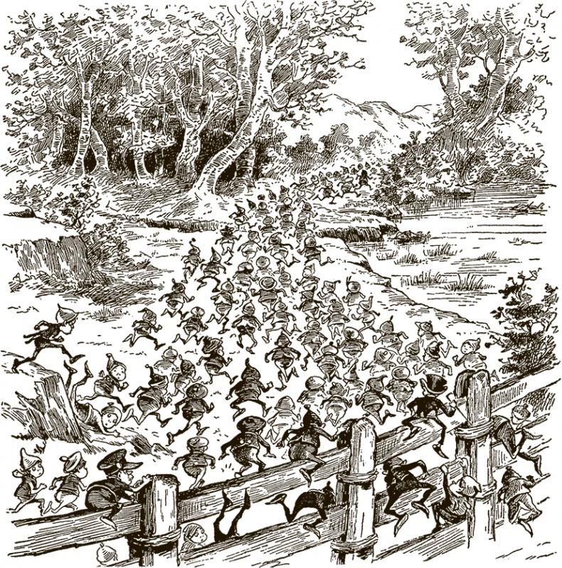 Иллюстрация к книге — Приключения Мурзилки и маленьких человечков [i_034.jpg]