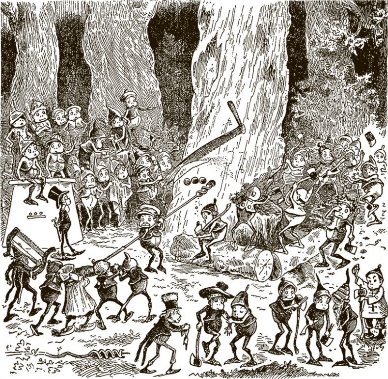 Иллюстрация к книге — Приключения Мурзилки и маленьких человечков [i_073.jpg]