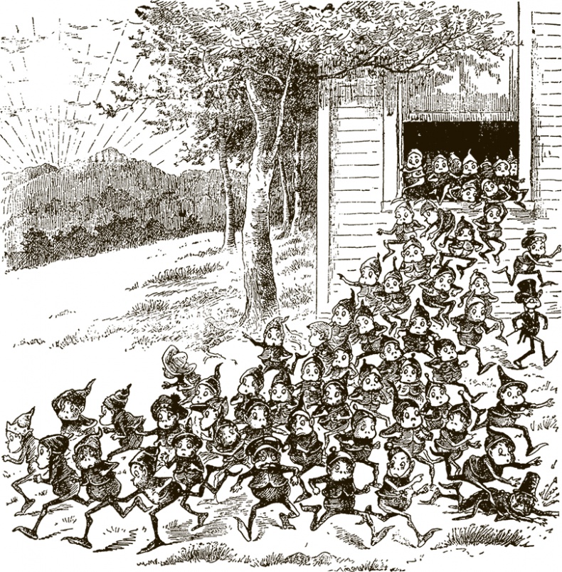 Иллюстрация к книге — Приключения Мурзилки и маленьких человечков [i_121.jpg]