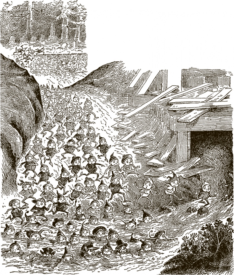 Иллюстрация к книге — Приключения Мурзилки и маленьких человечков [i_149.jpg]