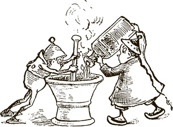 Иллюстрация к книге — Приключения Мурзилки и маленьких человечков [i_164.jpg]