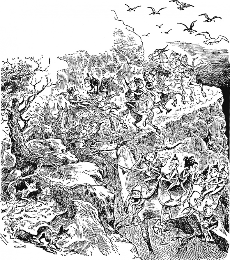 Иллюстрация к книге — Приключения Мурзилки и маленьких человечков [i_202.jpg]