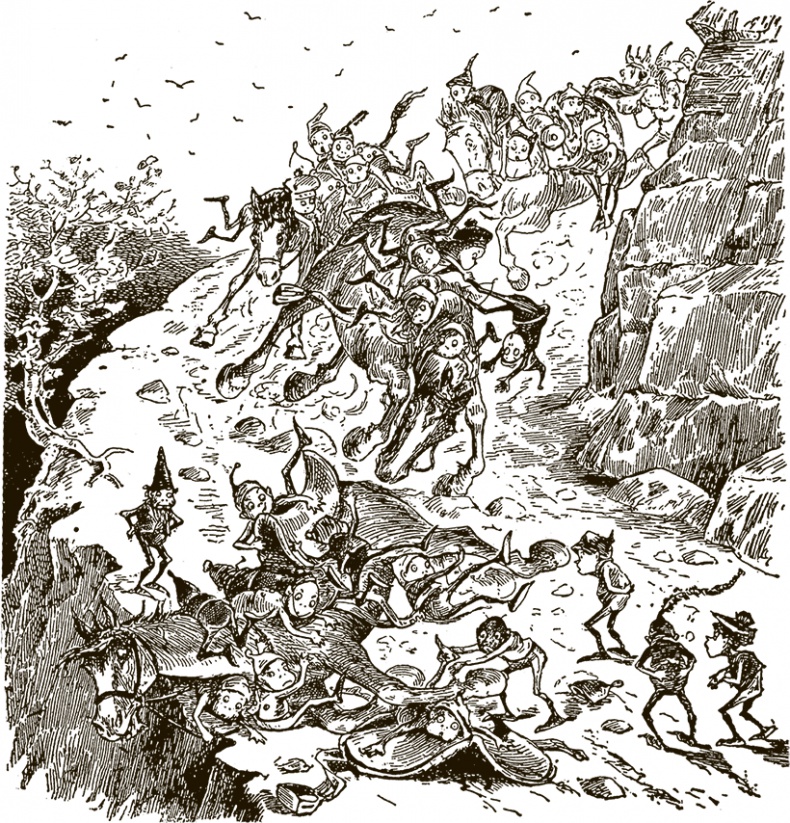 Иллюстрация к книге — Приключения Мурзилки и маленьких человечков [i_203.jpg]