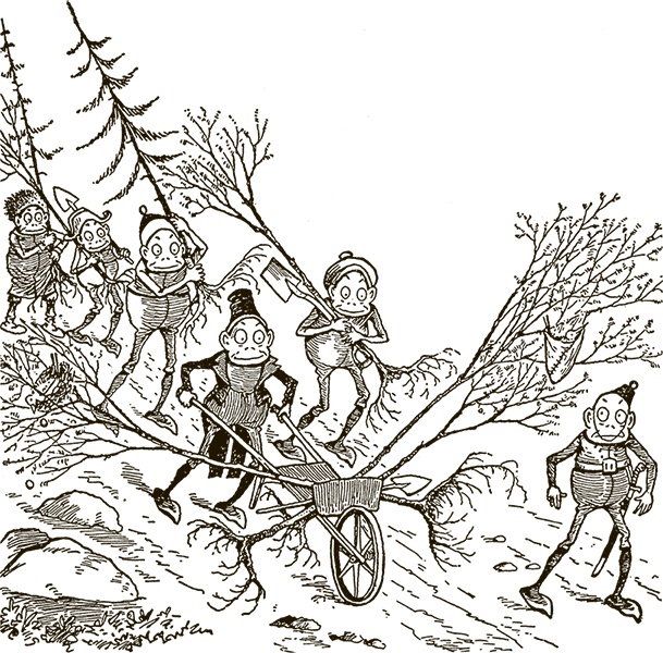 Иллюстрация к книге — Приключения Мурзилки и маленьких человечков [i_245.jpg]