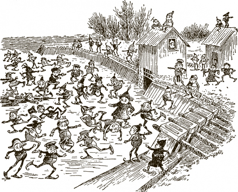 Иллюстрация к книге — Приключения Мурзилки и маленьких человечков [i_263.jpg]