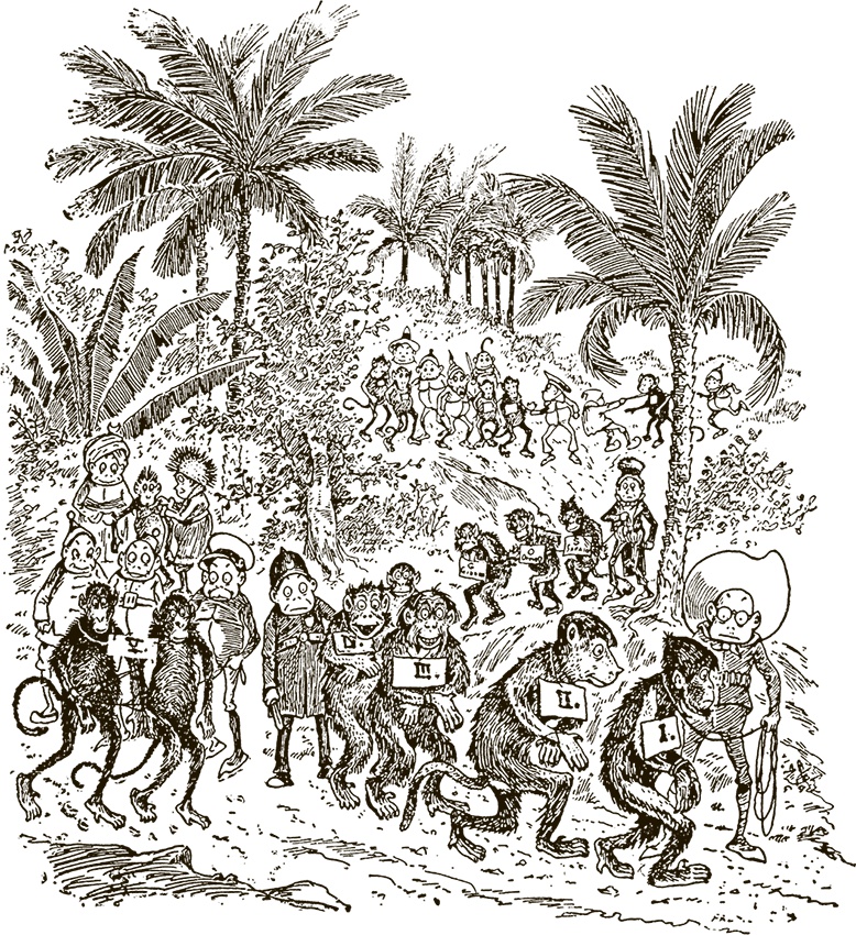 Иллюстрация к книге — Приключения Мурзилки и маленьких человечков [i_284.jpg]