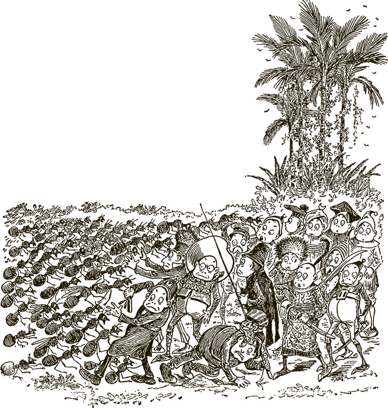 Иллюстрация к книге — Приключения Мурзилки и маленьких человечков [i_318.jpg]